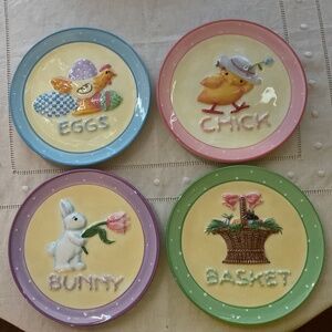 (A set) Manual Weavers & Woodworkers Easter Mini plates
